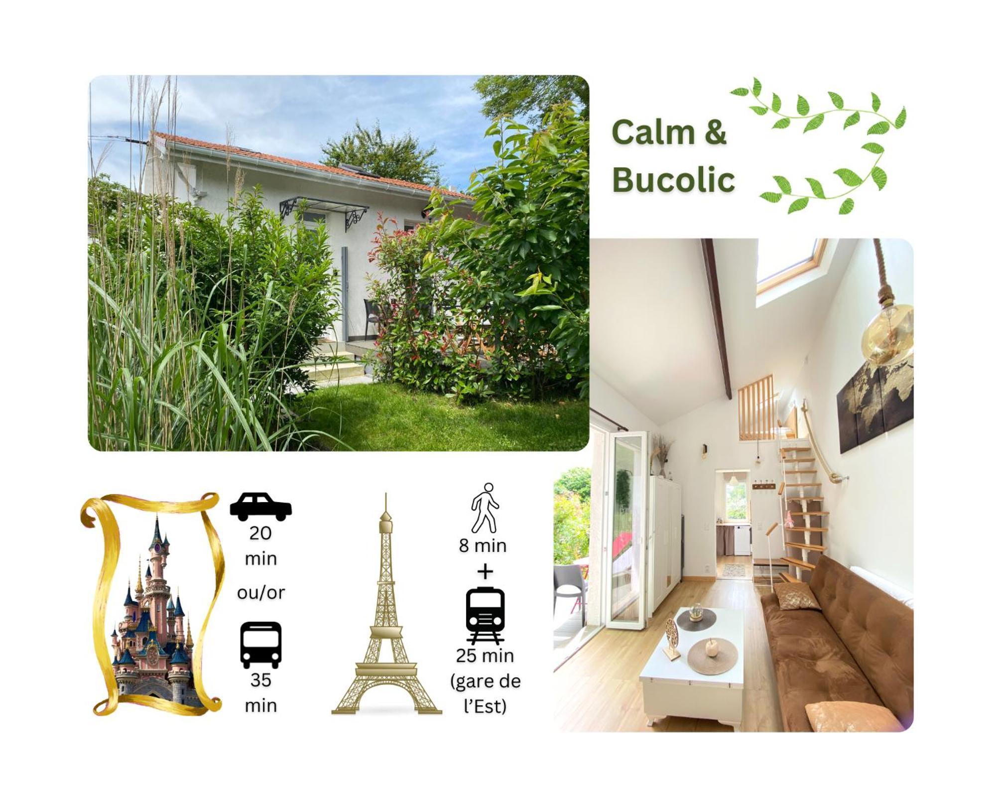 The Little Oak - Tiny House With Bed On Mezzanine & Terrace - From 1 To 4 P Disney, Paris & Cdg Pomponne ภายนอก รูปภาพ